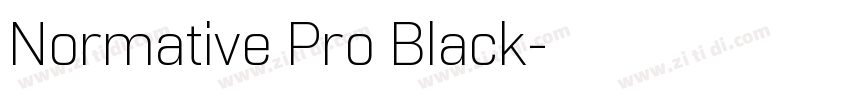 Normative Pro Black字体转换